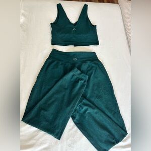 Beyond Yoga Spacedye Set Dark Spruce Green Heather Medium